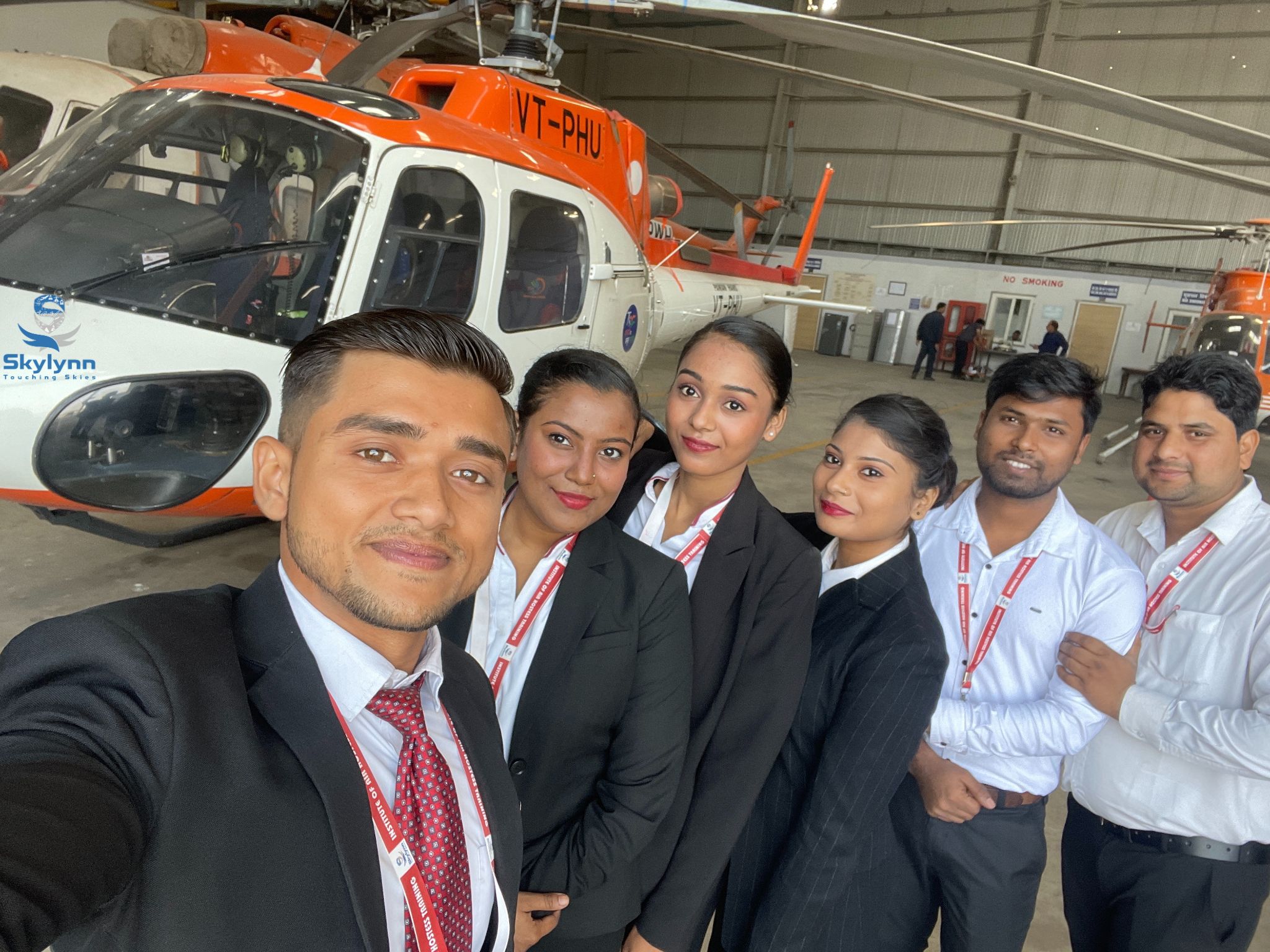 Industrial Visit to Rohini Heliport with Pawan Hans